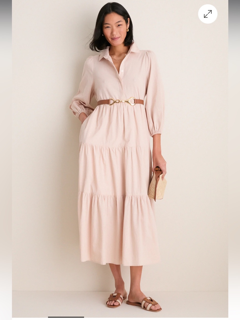 Pomander Place Tuckernuck Sandstone Mabel Maxi Dress Size M